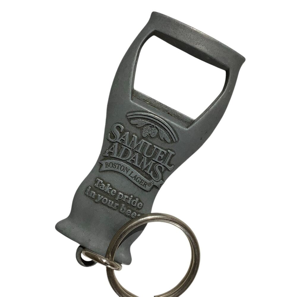Samuel Adams Take Pride in Your Beer Boston Lager Pewter Bottle Opener / Keyring
